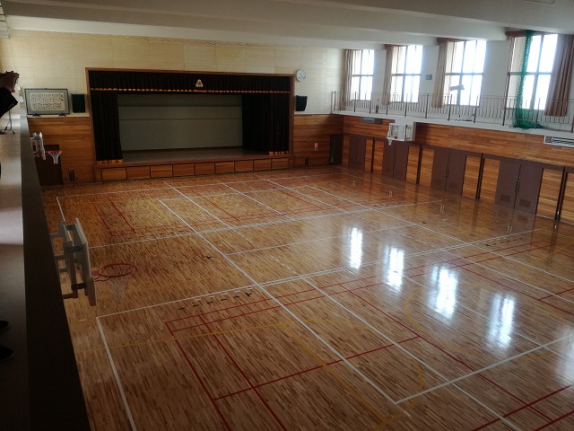 京都市某小学校体育館(内観) 改修工事実施設計